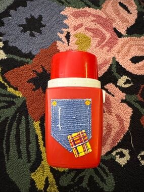 VINTAGE PATCH POCKET THERMOS RARE